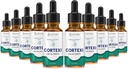 (10 Pack) Cortexi Ear Drops Cortexi Sağlıklı Eardrum Petrol Desteği Sağlıklı Kulaklar Temel Petrollerin 10 Şişes Premium Toplantısı