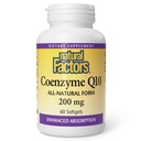 Doğal Faktörler Coenzyme Q10 - Antioksi Support Supplement Supports Cellular Enerji Üretimi - Daha İyi Abhidrorpsiyon Yardımları Sağlıklı Kalp Fonksiyonu - 200 mg, 60 Softgels (60 Hizmet)