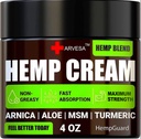 Doğal Hemp Cream - Yüksek Güçlü Hemp Petrol Ekstraksiyonu - 4 fl oz