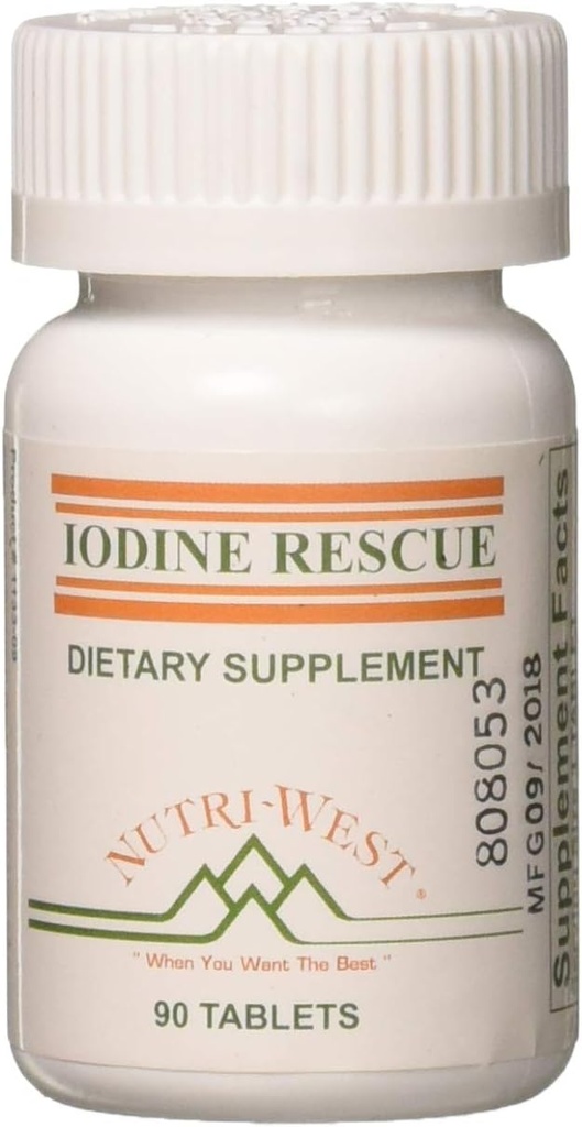 Iodine Rescue 90 Tablets by Nutri West by Nutri- West