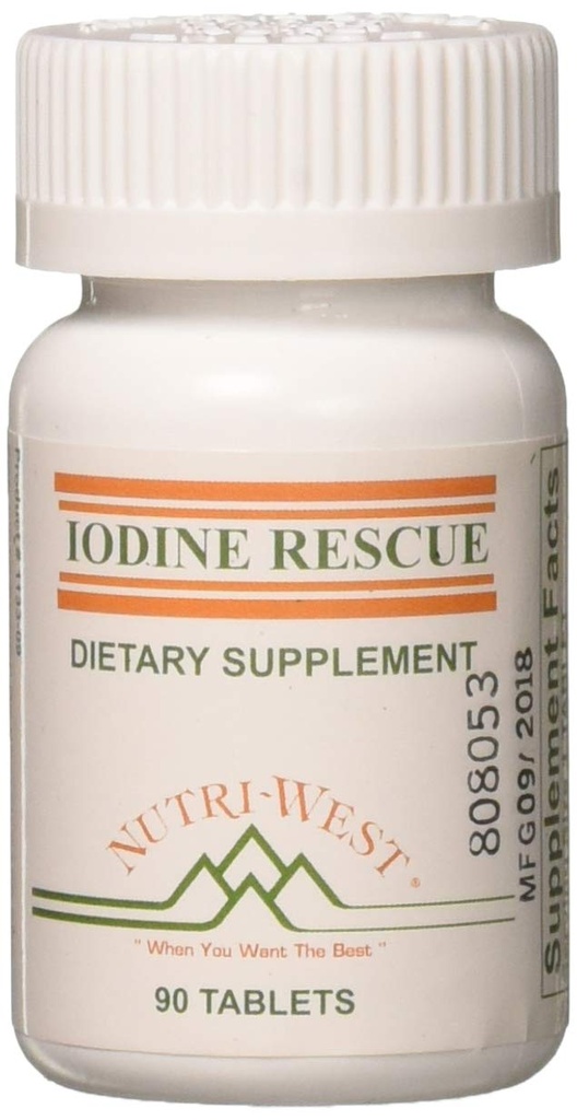 Iodine recovery 90 Tablets by Nutri West Tarafından Nutri-West