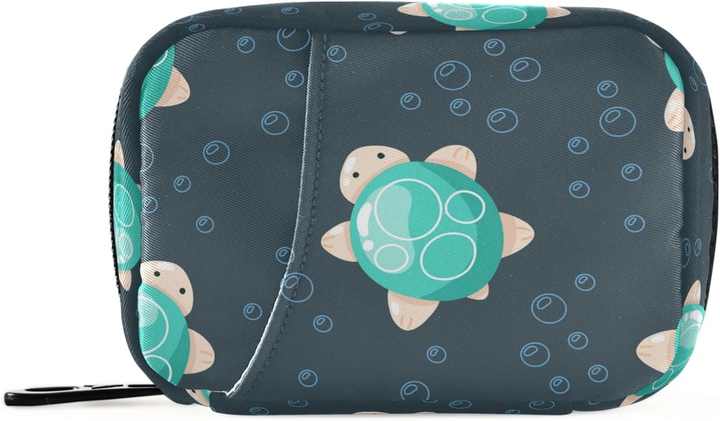 Tatlı Deniz Kaplumbağa Pill Box 7 Günlük Pill Case Travel Pill Organizer Bag with diamond Weekly Case Compact Boyut for Vitamin Tamamlayıcı