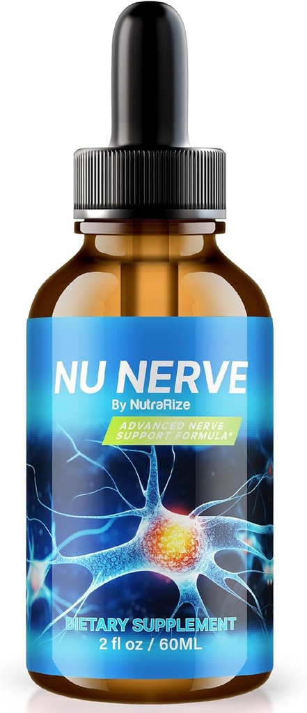 NutraRize Nu Nerve Drops, Nerve Health Support, All Natural Potent Tamam, Sağlıklı Nerve Büyüme için Beslenme Formula, Resmi Kan Ölçeği İncelemeleri (30 Hizmet)