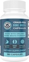 Grass-Fed Bone Broth Capsules with Collagen from Organic Bone Broth Powder. Collagen Supplement for Nails, Hair, Joints and Digestive Health* Support. Gut Friendly-Ingredients, 180 Capsules