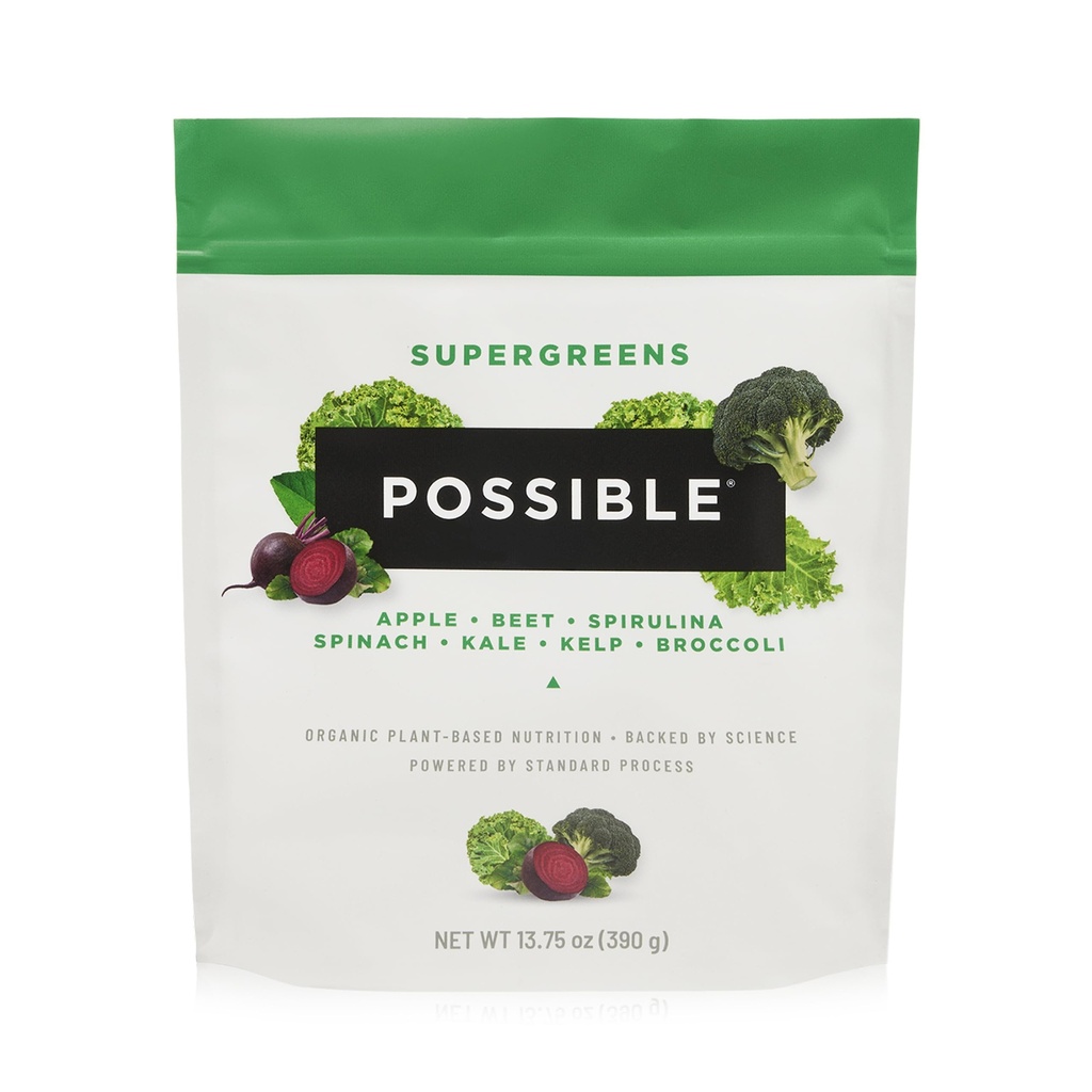 SuperGreens - Superfoods Toz Mix with 23 Whole Food Materialss - Vegan, Organik, Plant-Based Wellness - Gluten-Free, USDA Organik - Temiz Etiket - 1 Bag, 30 Hizmet