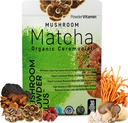 ΣκόνηΒιταμίνη Βιολογικό Ceremonial Mushroom Matcha Certified φυτοφάρμακο-free Grass-Fed Collagen Τύποι I & III 8 Φρουτώδη Μανιτάρια Σώματος Δοκιμάστηκε για Beta-Glucans Focus Digetion & Ανοσία 30 Υπηρεσίες