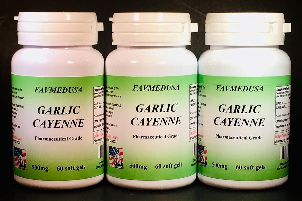 Cay Cayenne, ABD'de - 180 (3x60) softgels