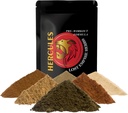 Lost Empire Herbs Hercules Pre Workout Herbal Supplement from Nomixs Just Cagoche, Rhodiola, Cordyceps, Shilajit, Polyrhachis Ant & Maral Root to Boost Performance (Powder 100g)