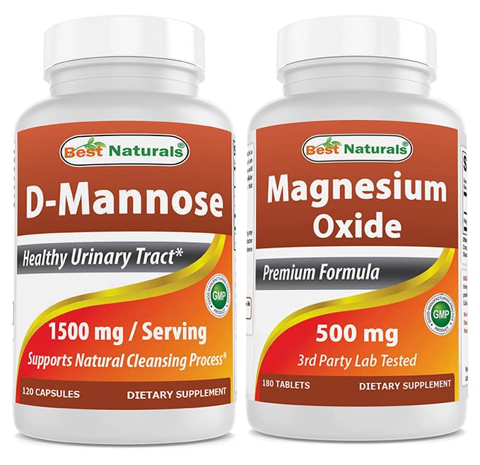 En İyi Doğallar D-Mannose 1500 mg & Oksit Magnezyum 500 mg