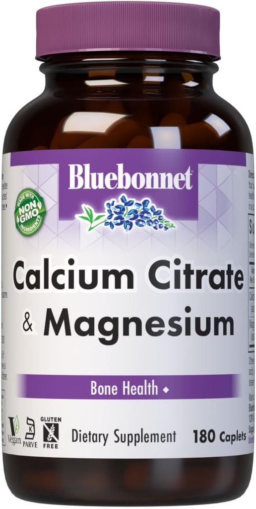 BlueBonnet Calcium Plus Καπέλα μαγνησίου, 180 μέτρα
