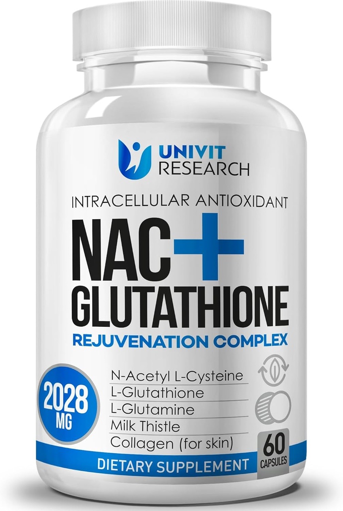 Gelişmiş Kompleksi-NAC Supplement (N-Acetyl L-Cysteine) L-Glutathione 500 mg ve Süt Butle Ekstraksiyon-Potent Antioksi-Immune Function Support Respiratory Health-Promotes Liver Kidney Detox