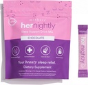 MIXHERS Sleep Support Supplement | Melatonin, Ashwagandha, Chamomile, L-Glycine & L-Theanine | Relaxing Drink Mix for Restful Chocolate | Flavor | 15 Stick Packets