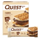 Quest Beslenme S'mores protein Bar, 21g protein, 4g Net Carbs, 1g Sugar, Gluten Free, Keto Friendly, 4 Count Count