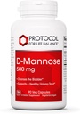 Protokol D-Mannose - 500 mg - Bladder Cleanse - Sağlıklı Urinary Tract* - Erkekler ve Kadınlar için - Kosher & Non-GMO - 90 Veg Capsules