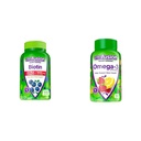 Vitafüzyon Ekstra Güçlü Biyotin Gummy Vitamins, Berry Flavored, 5.000 mcg Biotin Vitaminleri, Amerika' & Omega-3 Gummy Vitamins, Berry Lemonade Flavored, Kalp Sağlık Vitaminleri (1)