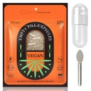 Empty Pill Capsules Size 0, (100 Count) Bundle with Micro Lab Spoon, Empty Capsules Vegetarian Clear Fillable Veggie Pill Capsules 0 for Making Your Own Supplements