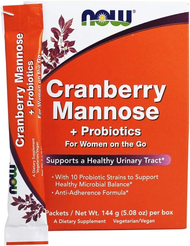 Şimdi Gıdalar Mannose Probiyotik Cranberry, 24 CT