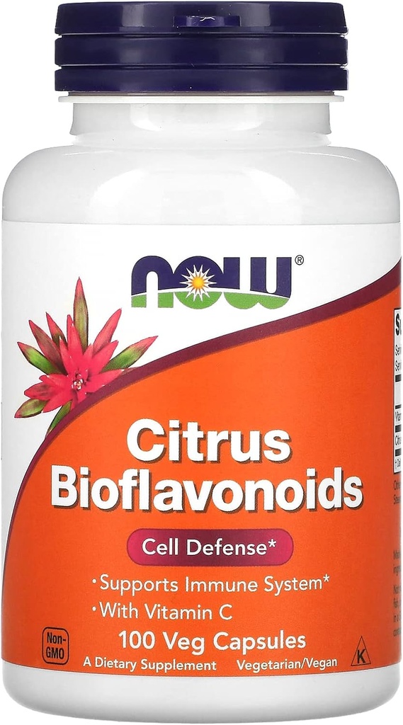 Τώρα τρόφιμα εσπεριδοειδή Bioflavonoid, 100 κόμης (πακέτο του 1)