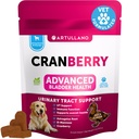 Dog UTI Treatment - Cranberry Supplement & Bladder Control for Dogs - Urinary Tract Enfeksiyonu Incontinence Pill, Bladder Stones - UTI Tıp Tedavileri - Kidney Desteği için 70 Yumuşak Chews
