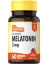Sundance Melatonin 3 mg Hızlı Dissolve | 60 Vejetaryen Tabletler | Natural Berry Flavor | Vegetarian, Non-GMO ve Gluten Ücretsiz Supplement