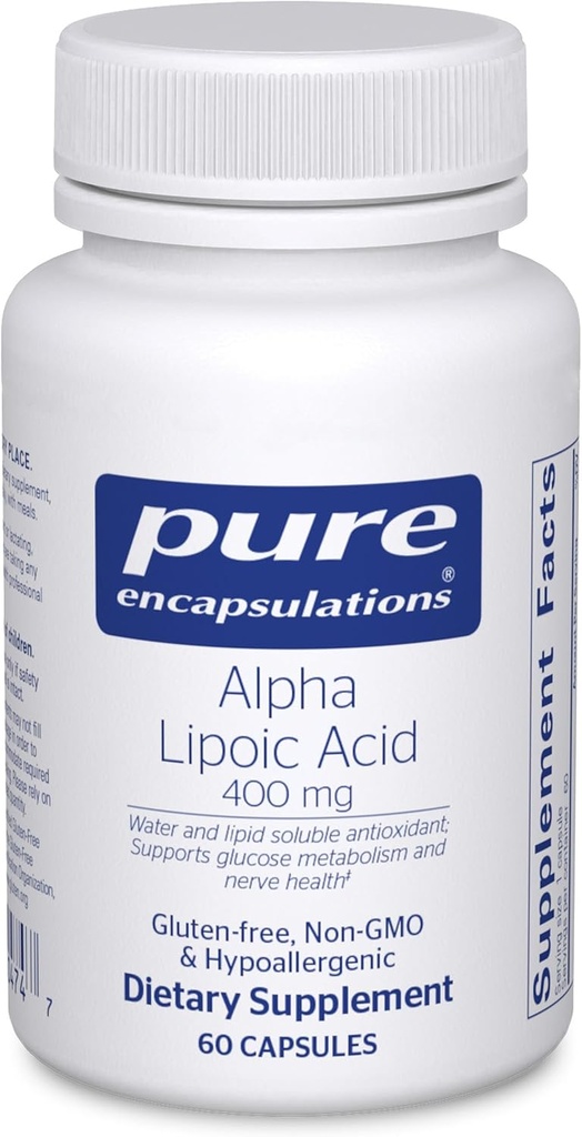 Καθαρές ενθυλακώσεις Alpha Lipoic Acid 400 mg 