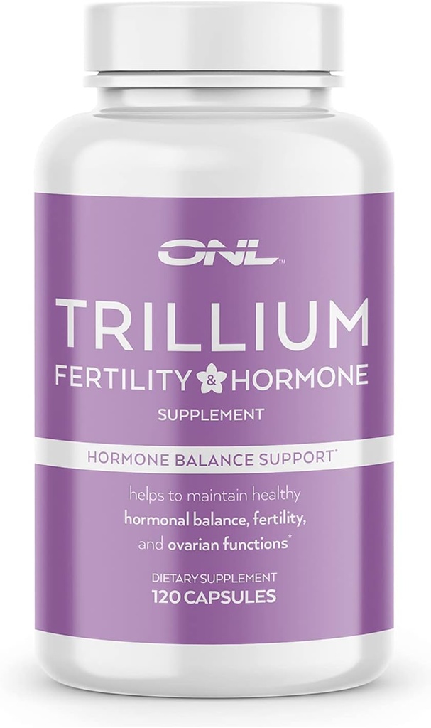 Trillium Ferttitude Supplements for Women, Hormon Denge Inositol Capsules, Potent Formula,120 Capsules with 2000 mg Myo-Inositol Capsules