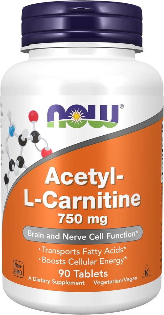 Şimdi Gıdalar Acetyl-L-Carnitine 750 mg - 90 Tablet