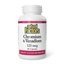 Doğal Faktörler, Kromium & Valvedium 125 mcg, Sağlıklı Metabolism, 90 kapsül