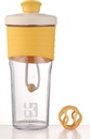 2nd Generation Shaker Şişe for Protein with Mix Ball - Workouts and Outdoor Use, 24Ounces Whey Protein Shaker with Clear ölçüm (Orang)