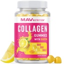 Kadınlar için Collagen Gummies | 200 mg Hydrolyzed Collagen + 2500mcg Biotin, C, E & çinko | Anti Aging, Saç Büyüme, Cilt, Güçlü Çiçeği | No-GMO Mum Vitamini | 60 Kont