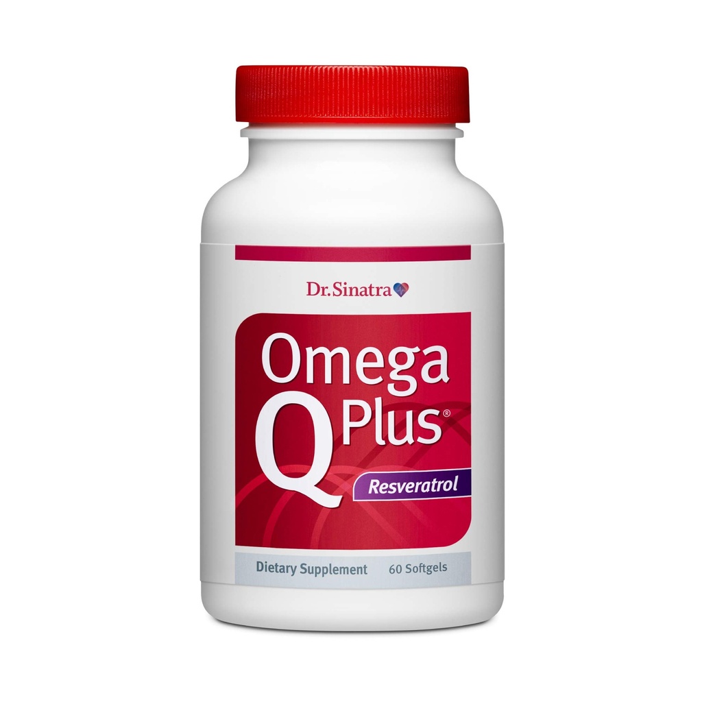 Dr. Sinatra Omega Q Plus Resveratrol - Omega-3 Supplement with CoQ10 and Resveratrol - You Age Well (60 softgels) Yardım etmek için Kapsamlı Kalp ve Tüm Vücut Sağlığını Teşvik Ediyor