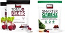 Force Factor Total Beets Soft Chews with Beetroot, Grapeseed Extract, Antioksis, Nitrates, L-Citrulline, 120 Kont, 2-Pack and Smarter Greens Superfood Chews with 25+ Superfoods, Probiyotiks, Antioksis, and Fiber, 60 Count
