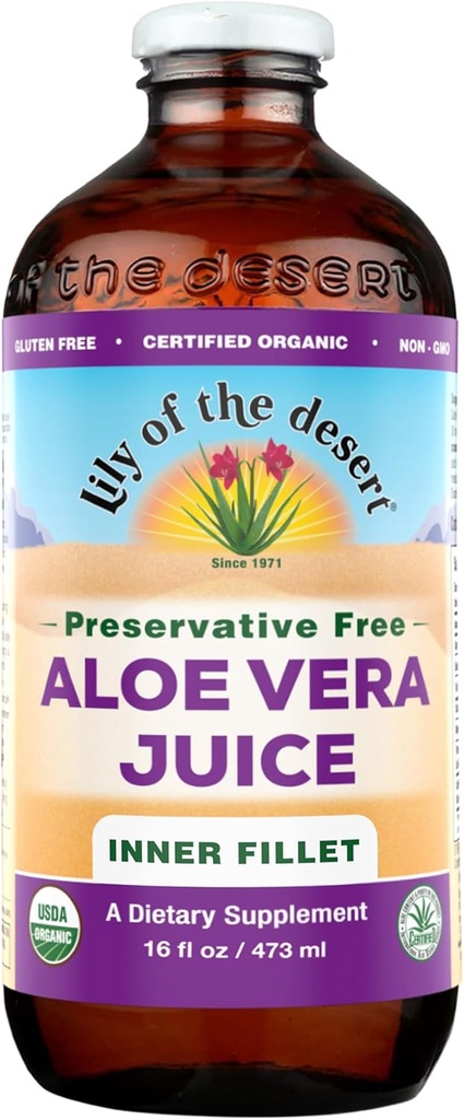 Lily Of The Desert Aloe Vera Juice, Preservative Free, Inside Fillet, 16 Fl oz