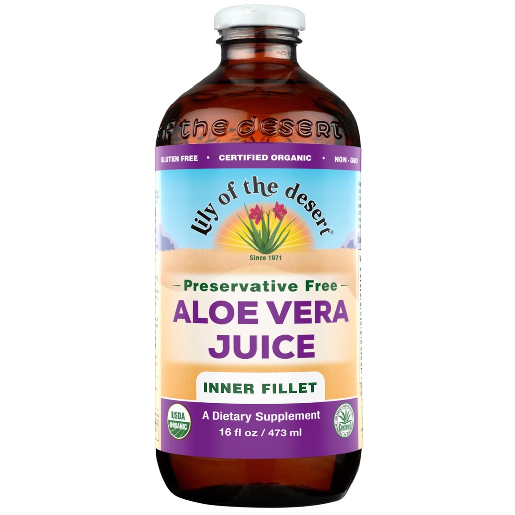 Lily Of The Desert Aloe Vera Juice, Preservative Free, Inside Fillet, 16 Fl oz