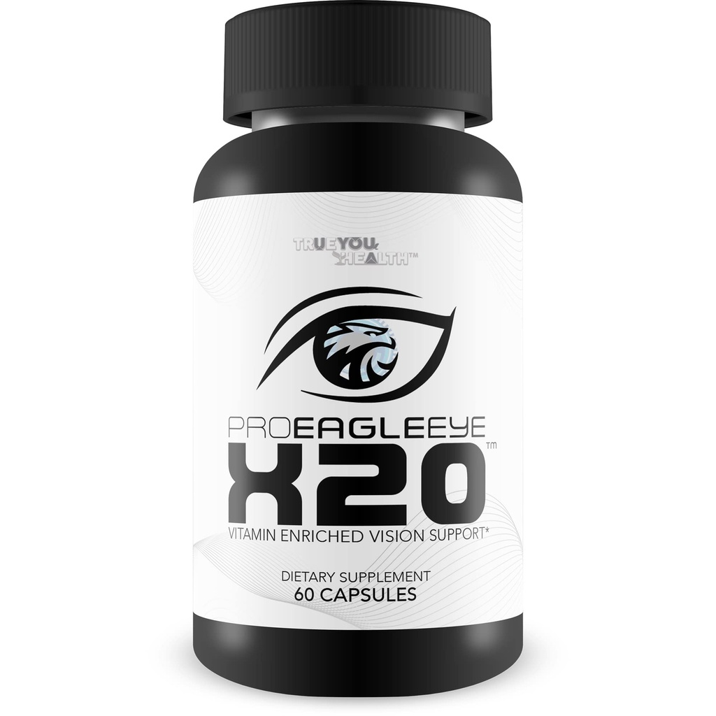 Pro EagleEye x20 - Vitamin Enriched Vision Support - Multi-Vitamin & Mineral Vision Supplement - Aid Eye Sight & Eye Health - Pro Eagle Eye X20 Βιταμίνες για την ενίσχυση του Vision - Aid Details