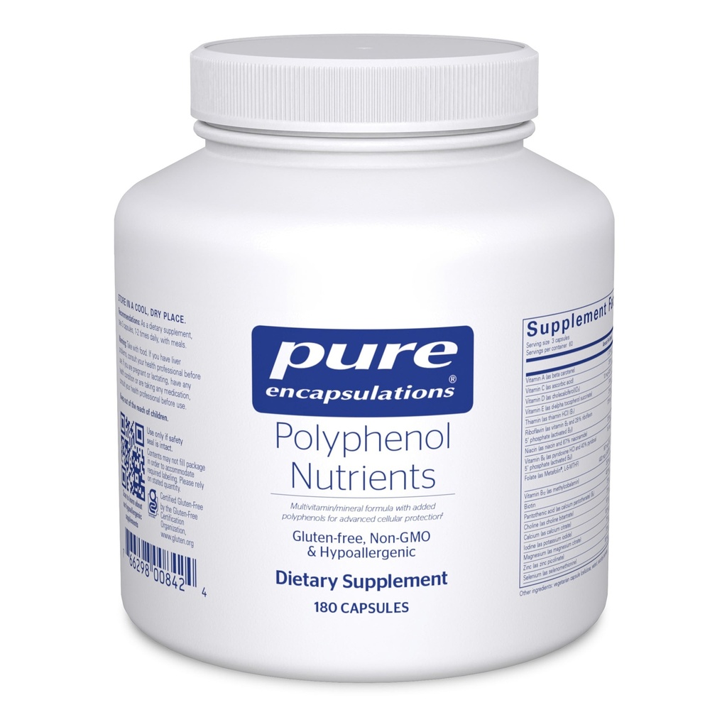 Saf Encapsulations Polyol Nutrients | Hipoallergenic Nutrient Dense Multivitamin/Mineral Formula | 180 Capsules