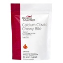 Bariatrik Avantajı Kalsiyum Citrate Chewy Bites 250 mg - Bariatrik Cerrahi Hastaları için - D3 - Sugar-Free Chewabledis Supplement - Bariatrikba Chews - Caramel Flavor - 60 Count
