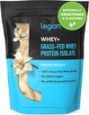 LEGION Whey+ Protein Whey Isolate from Grass Fed İneks - Whey Protein Isolate Toz Low Calorie, Non-GMO, Sugar Free, Lactose and Gluten Free, All Natural Protein Toz for Men & Women (60 Hizmet)