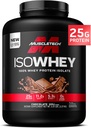 MuscleTech ISO ISO ISO Whey Isolate protein Toz, Çikolata - Lean Muscle Gain için Post Workout Gym Supplement, Body Building Kilo Winer & Recovery - 25g Protein, BCAA, EAA & 0 eklendi Şeker - 5lbs