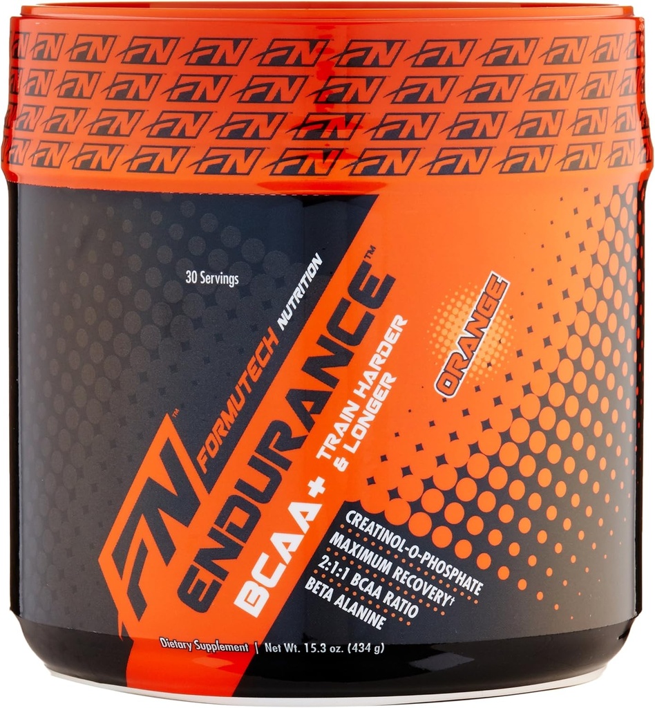 Αντοχή BCAA Plus, Σχεδιασμένο για την εκπαίδευση σκληρότερο και μακρύτερο με Beta Alanine, Orange, 434 Gram