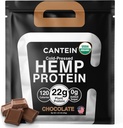 Organik Hemp Protein Toz, Bitki bazlı ve Vegan Protein Shake, Lactose ve Süt Free, Gluten Free, Clean ve Natural- Chocolate (1 hizmet)