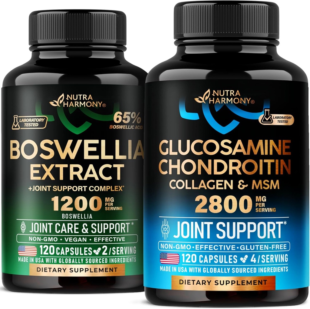 NUTRAHARMONY Glucosamine Chondroitin & Boswellia Εκχυλίσματα Καψακίων