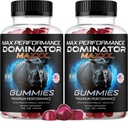 (2 πακέτο) Dominator Maxx Gummies για τους άνδρες - Dominator Maxxx Φυσική καθημερινή διατροφή Υποστήριξη Premium Advanced Formula Multivitamin Χάπια για τη συνολική υγεία & ευεξία, 120 Gummies για 2 μήνες