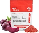 Red Tonik Superfood Toz |Beet Root |Mushroom |Turmeric |Daily Supplement with 13 Superfoods |Vitamins and Minerals |Boost Energy, Stamina |Post-Workout Recovery |Berry Flavor