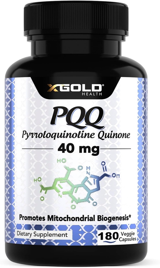 Fermented PQ 40 mg (99.7%+ Pure) – Mitochondrial Support, Energy Boost, Heart & Brain Health, Better Sleep – Non-GMO Supplement