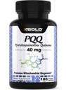 Fermented PQ 40 mg (99.7%+ Pure) – Mitochondrial Support, Energy Boost, Heart & Brain Health, Better Sleep – Non-GMO Supplement