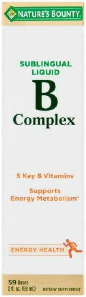 Nature's Bounty Vitamin B Kompleksi Sublingual Liquid 2 oz (Pack of 3)