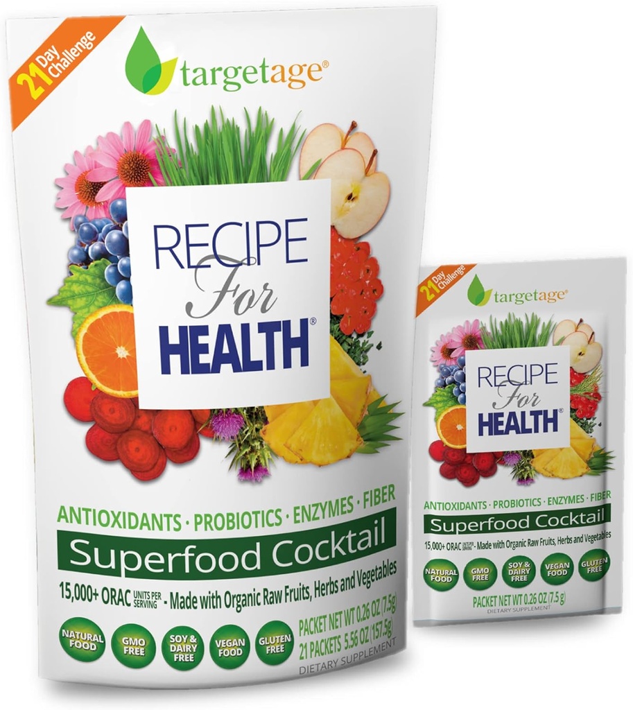 Maison Beljanski® tarafından Targetage® - Health® Vegan Supplement - Superfood Detox Immune Support - 5.46 Oz