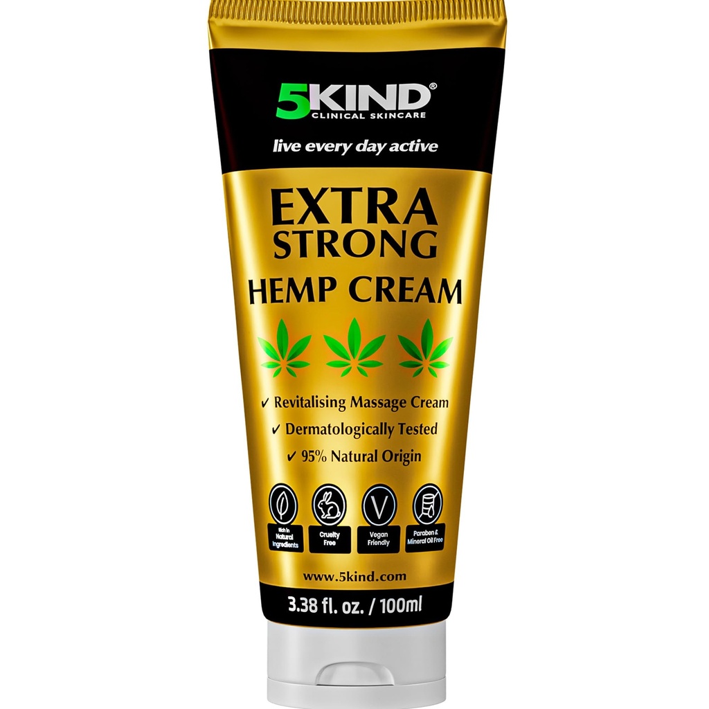 586 Ekstra Güçlü Hemp Cream 3.4 fl oz- maksimum Güçlü - Doğal Soothing Joint Cream - Kas Rub for Lower Back, Commons,Boy, Dizler ve Omuzlar için