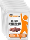 BulkSupplements.com Reishi Mushroom Extract Toz - Reishi Mushroom Toz, General Well-Being - Gluten Free, 1g per Service, 1 kg (Pack of 5) (11 lbs)